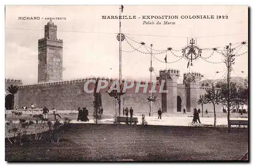 Marseille - Exposition Coloniale 1922 - Palais du Maroc - Cartes postales