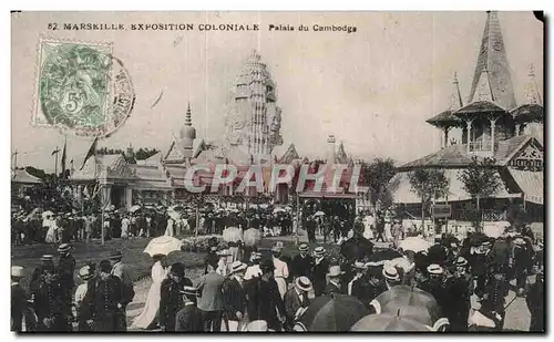 Marseille - Exposition Coloniale - Palais du Cambodge - Ansichtskarte AK