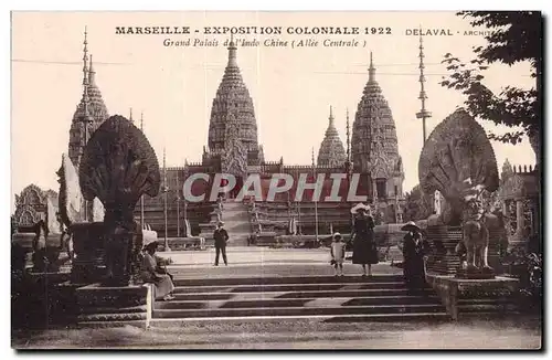 Marseille - Exposition Coloniale 1922 - Grand Palais de l Indo Chine - Ansichtskarte AK