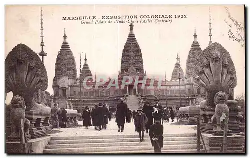 Marseille - Exposition Coloniale 1922 - Grand Palais de l Indo Chine - Ansichtskarte AK