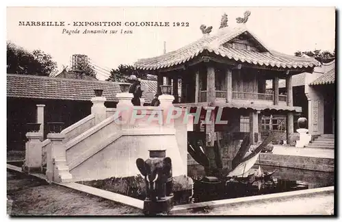 Marseille - Exposition Coloniale 1922 - Pagode Annamite Elephant - Cartes postales