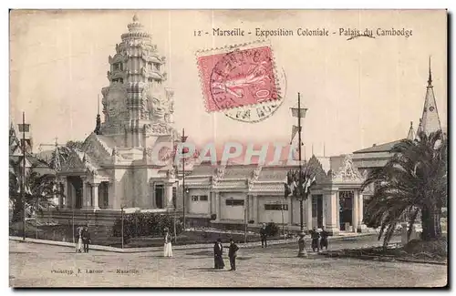 Marseille - Exposition Coloniale - Palais du Cambodge - Ansichtskarte AK