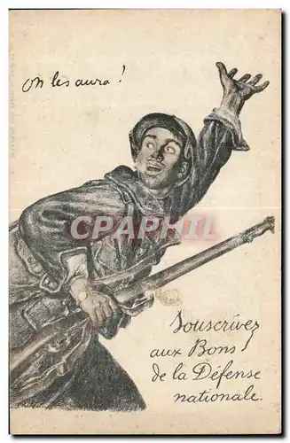 Cartes postales Militaria Souscrivez aux bons de la Defense nationale