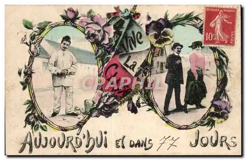 Cartes postales Militaria Vive la classe