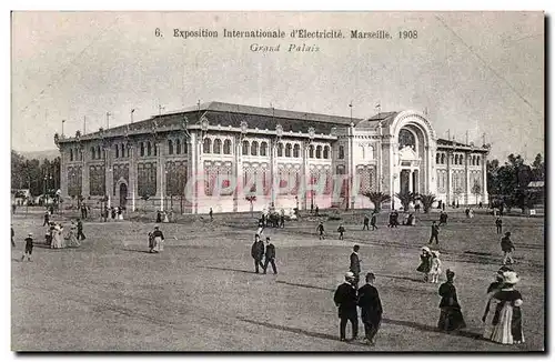 Marseille - Exposition Internationale d Electricite 1908 - Grand Palais - Ansichtskarte AK