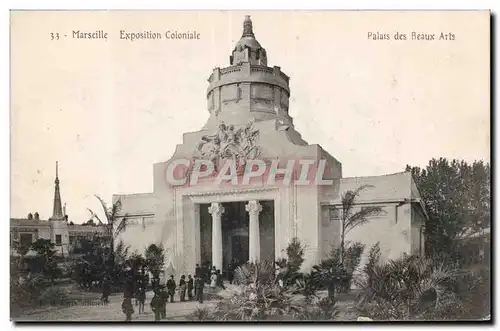 Marseille - Exposition Coloniale - Palais des Beaux Arts - Cartes postales