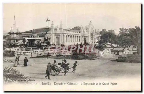 Marseille - Exposition Coloniale - L Esplanade et le Grand Palais - Cartes postales