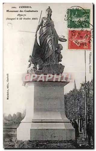 Corbeil - Monument des Combattants - Ansichtskarte AK