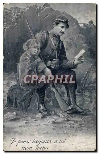 Cartes postales Militaria Je pense toujours a toi mon papa