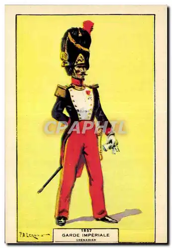 Ansichtskarte AK Militaria Uniforme Garde imperiale 1857 Grenadier