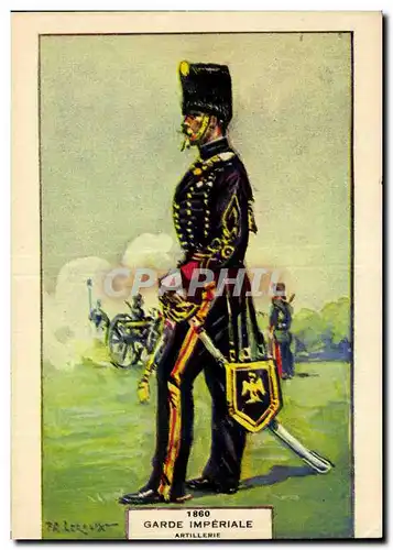 Ansichtskarte AK Militaria Uniforme Garde imperiale 1860 ARtillerie