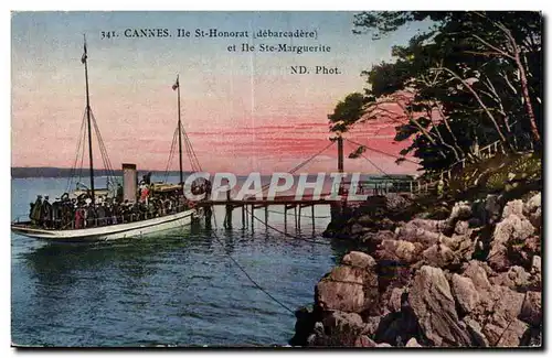 Cannes - Ile St Honorat et Ile Ste Marguerite Bateau - Cartes postales