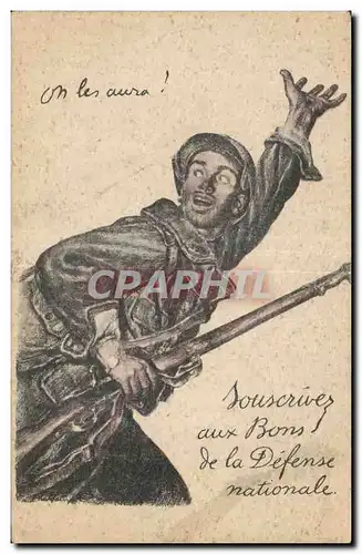 Cartes postales Fantaisie Militaria Souscrivez aux bons de la defense nationale