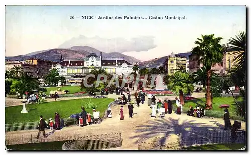 Nice - Jardins des Palmiers - Casino Municipal - Ansichtskarte AK