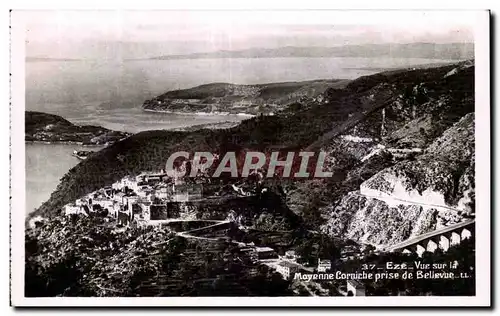 Eze - Moyenne Corniche prise de Bellevue - Cartes postales