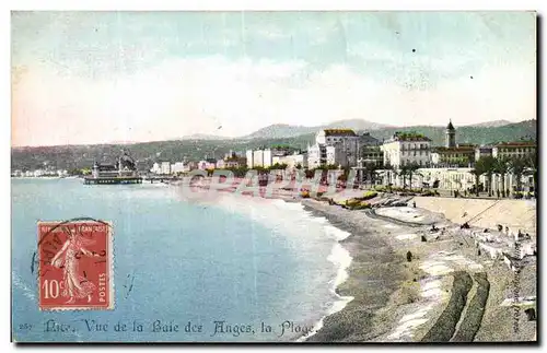 Nice - Vue de la Baie La plage - Cartes postales