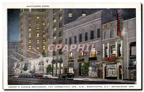 Etas Unis - USA - Washington DC - The May Hotel - Harvey s Famous Restaurant - 1107 Conneticut Ave -