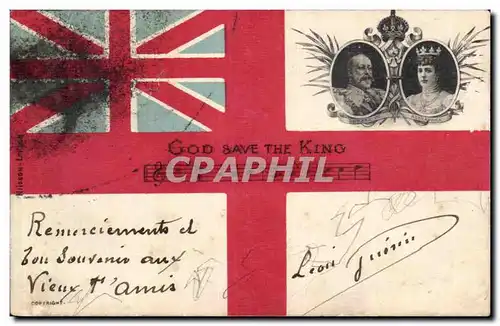 Angleterre - England - God Save the King - Souvenir - Cartes postales