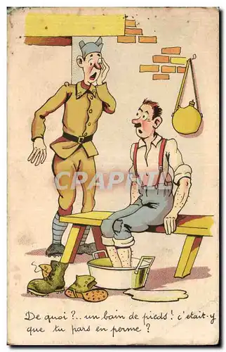 Cartes postales Fantaisie Militaria Humour Soldats