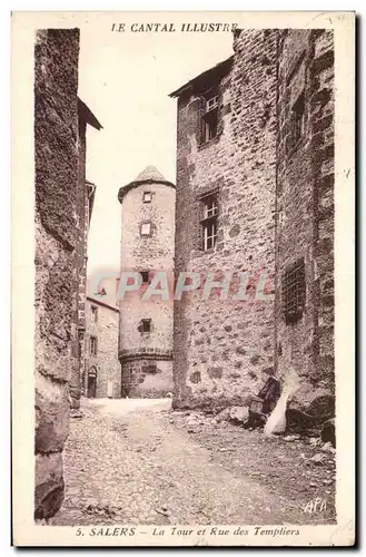 Salers - La Tour et Rue des Templiers - Cartes postales