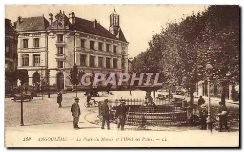 Angouleme - La Place du Murier - L Hotel des Postes - Cartes postales