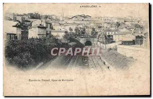 Angouleme - Entree du Tunnel - ligne de Bordeaux Train - Cartes postales