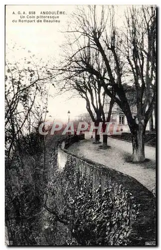 Angouleme - Un Coin Pittoresque du Rempart de Beaulieu - Ansichtskarte AK