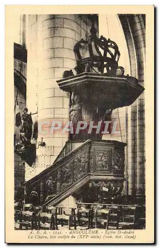 Angouleme - Eglise St Andre - Ansichtskarte AK