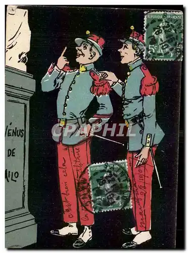 Militaria - Humoristique - Humour - Illustration - Cartes postales