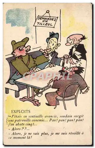 Militaria - Humoristique - Humour - Illustration - Cartes postales - Cartes postales