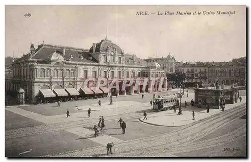 Nice - La Place Massena - Casino Municipal - Cartes postales