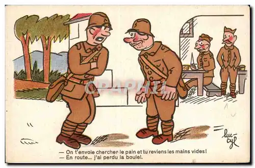 Militaria - Humour - Humoristique - Illustration - Ansichtskarte AK