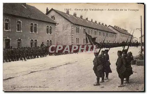 Camp du Valadhon - Arrivee de la Troupe Militaria - Ansichtskarte AK