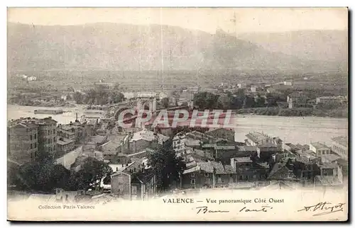 Cartes postales Valence Vue panoramique Cote Ouest