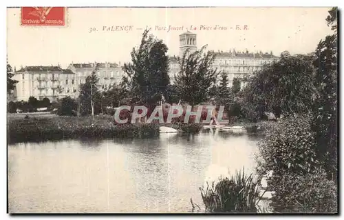 Ansichtskarte AK Valence Parc Jouvet La piece d eau