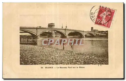 Cartes postales Valence Le nouveau pont sur le Rhone