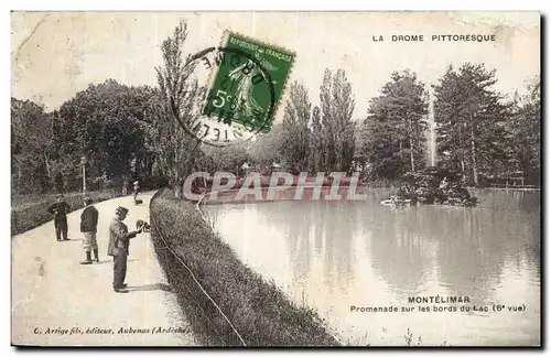 Cartes postales Montelimar Promenade sur les bords du lac