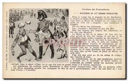Militaria - Illustration - Grande Revolution - Contes de Fraimbois - Cartes postales