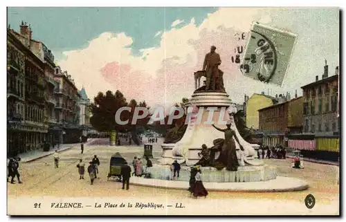 Valence - La Place de la Republique - Cartes postales