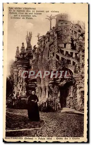 Hauterives - Palais Ideal - Grotte des Trois Geants - Ansichtskarte AK