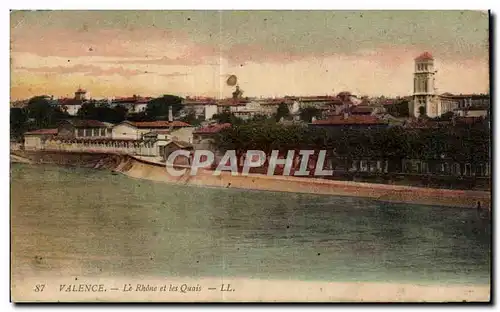 Valence - Le Rhone et les Quais - Cartes postales