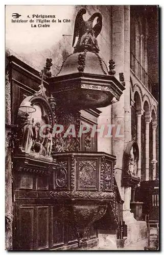 Perigueux - Interieur de l Eglise de la Cite - La Chaire - Ansichtskarte AK