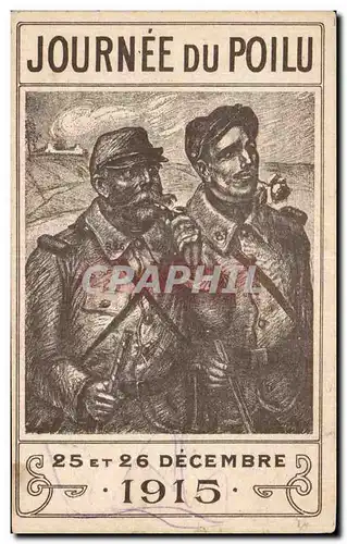 Ansichtskarte AK Militaria La grande guerre 1914 Journee du poilu 25 et 26 decembre 1915