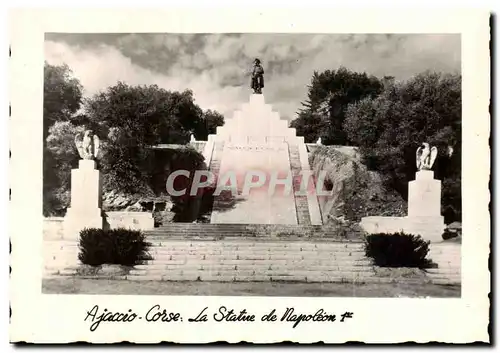 Corse - Corsica - Ajaccio - La Statue de Napoleon I - Moderne Karte