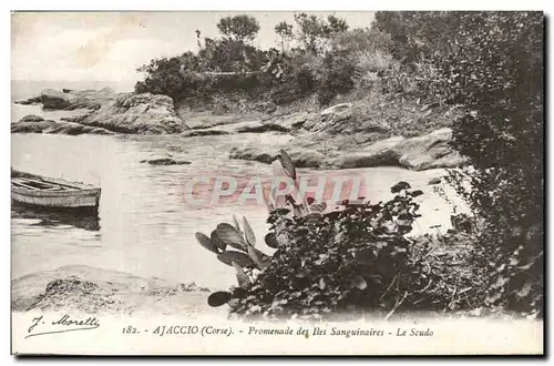 Ansichtskarte AK Corse Corsica Ajaccio Promenade des Iles Sanguinaires Le Scudo