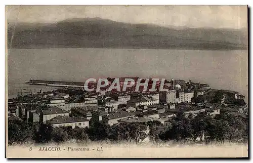 Cartes postales moderne Corse Corsica Ajaccio Panorama