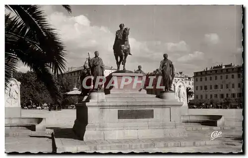 Cartes postales moderne Corse Corsica Ajaccio Monument de Napoleon et de ses quatre freres