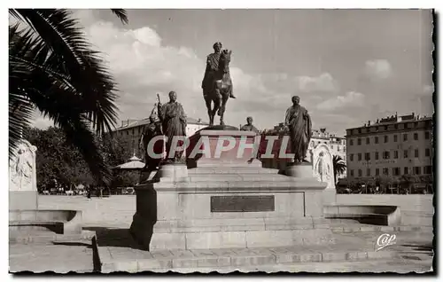 Moderne Karte Corse Corsica Ajaccio Monument de Napoleon et de ses quatre freres