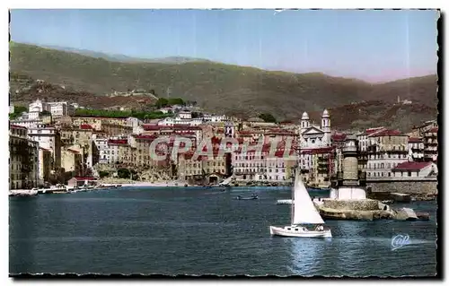 Moderne Karte Corse Corsica Bastia Vue generale du vieux port