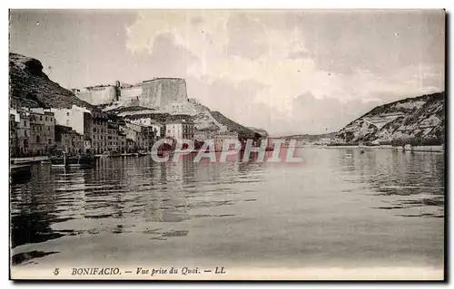 Cartes postales moderne Corse Corsica Bonifacio Vue prise du quai